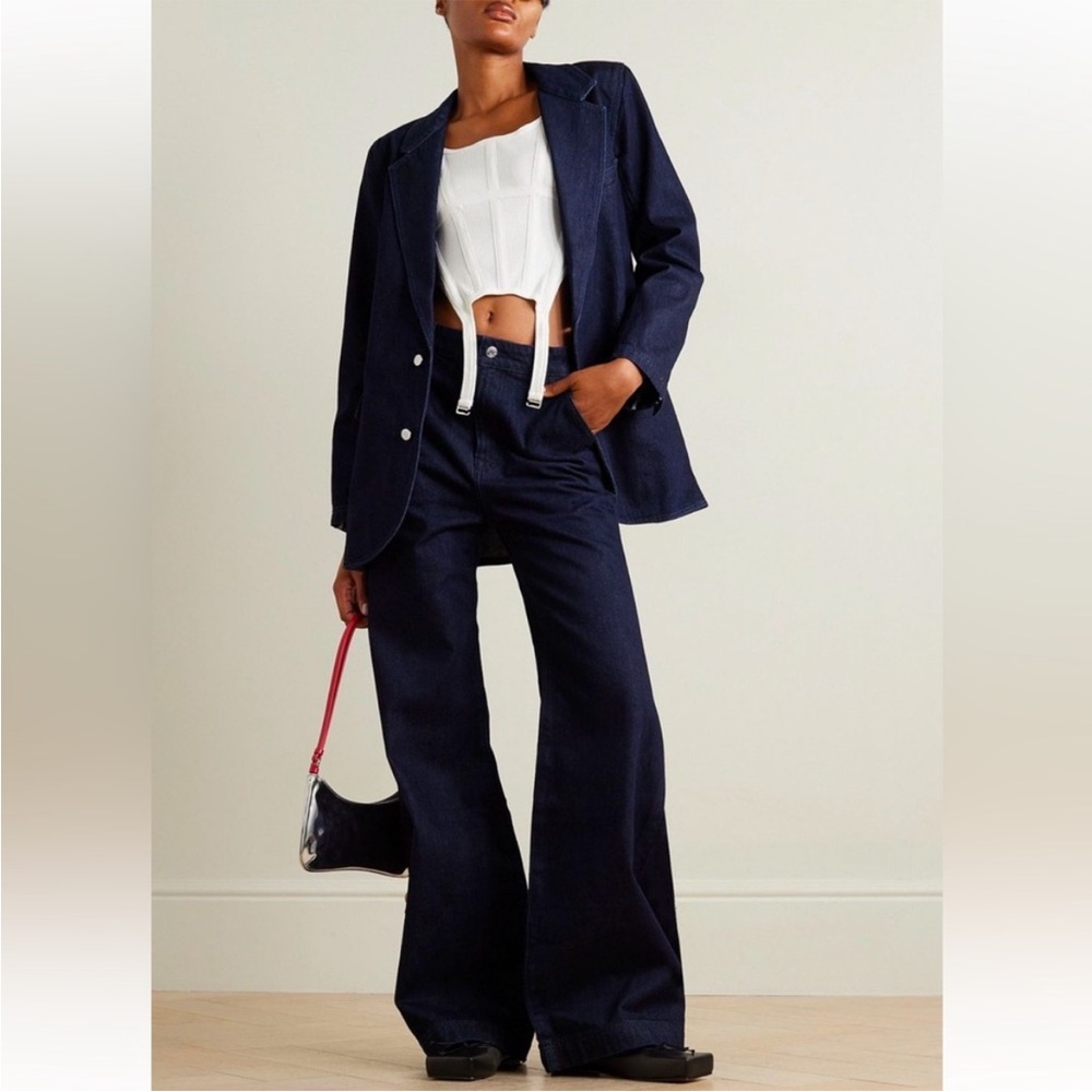 Price firm NWT GRLFRND oversized Denim Blazer Jacket
